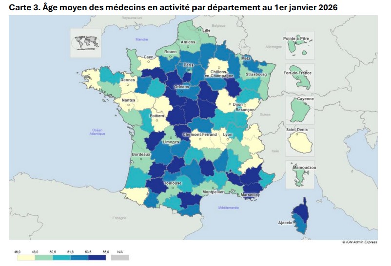 Age moyen des médecins