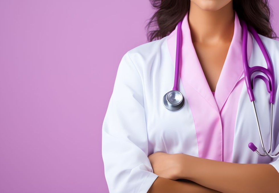 Femme médecin.