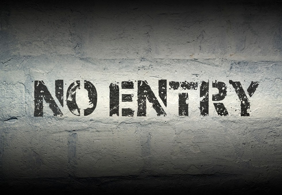 no entry
