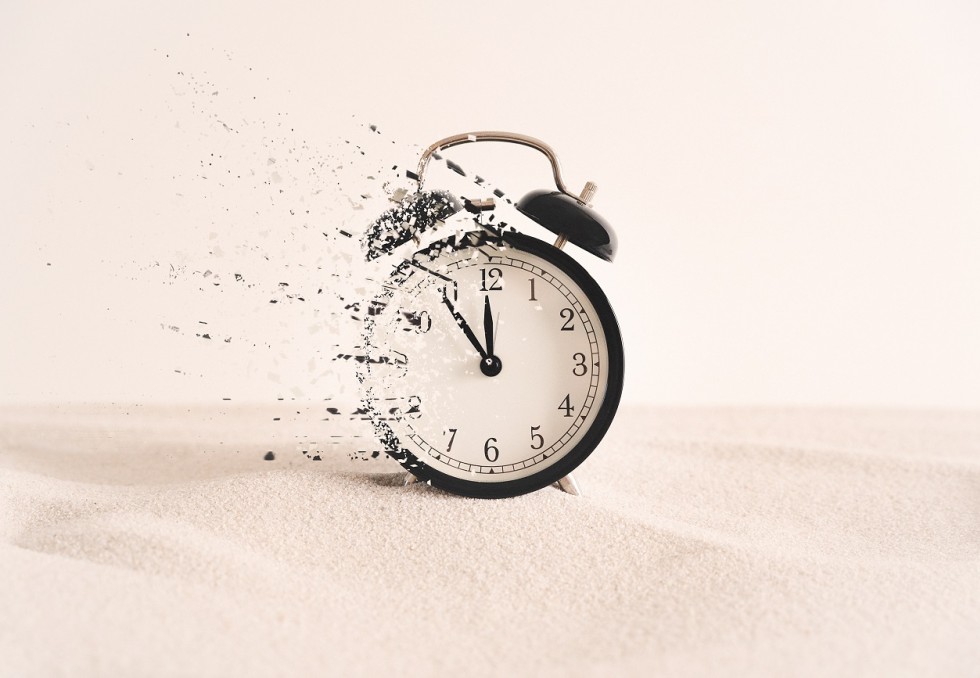 Horloge qui s'efface