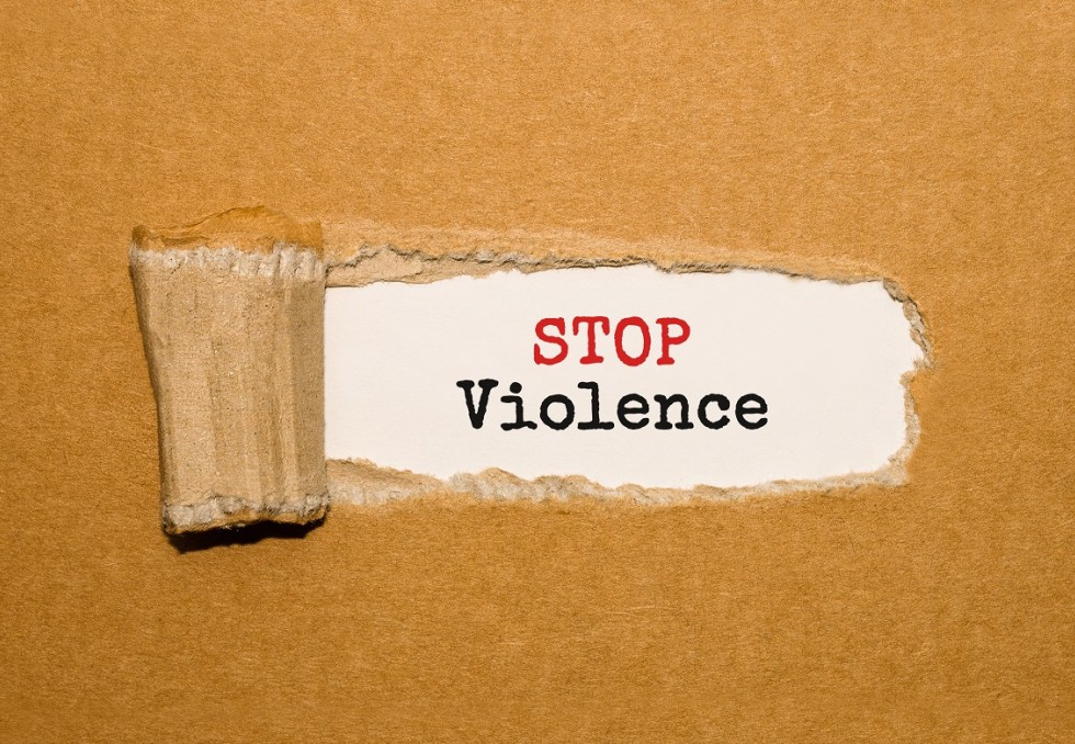 Ecriture stop violence