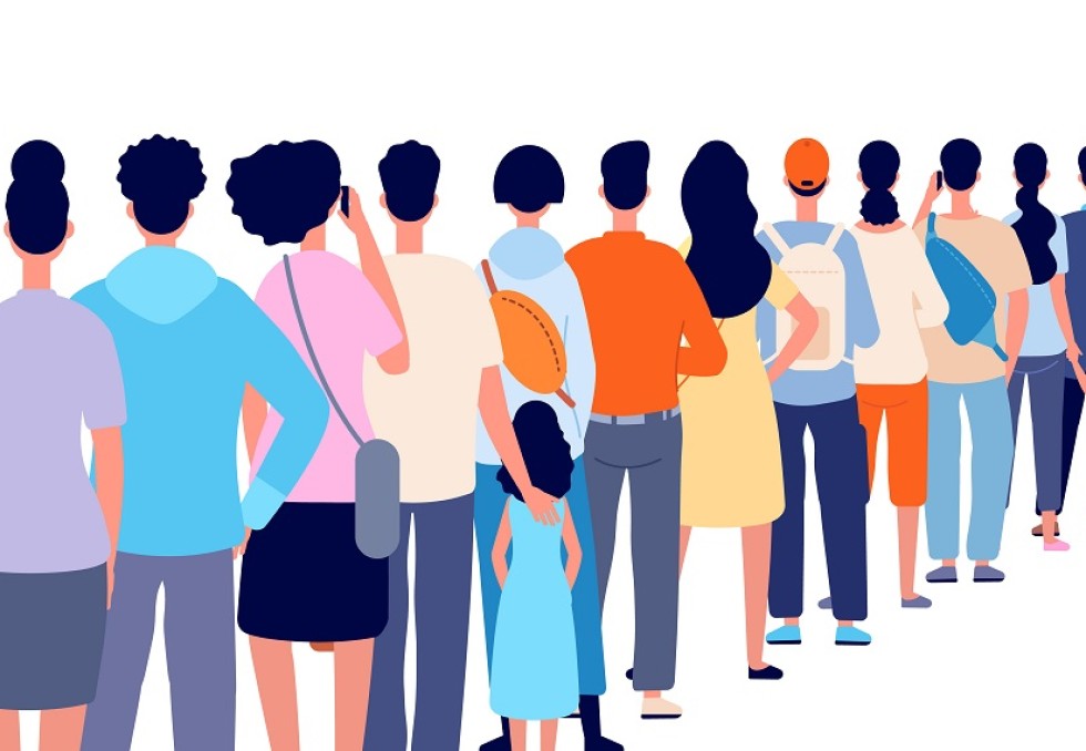 Queue de patients