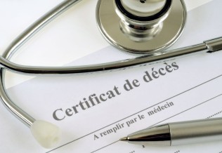 Certificat de décès.