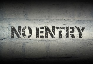 no entry