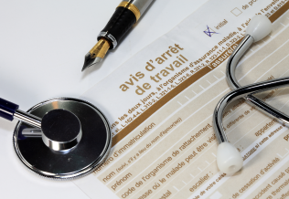 Stéthoscope arrêt de travail