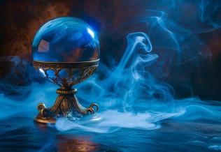 boule cristal flou
