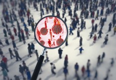 Propagation d'un virus dans une foule