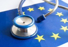 Stéthoscope drapeau européen